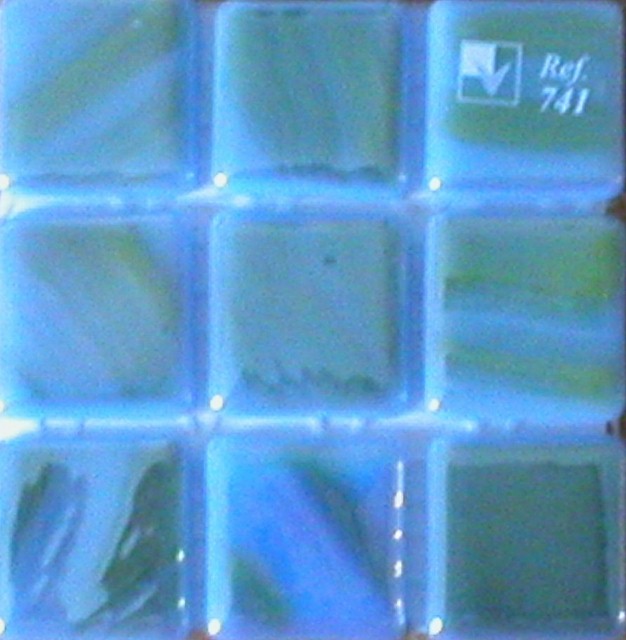 #741 Brushed Blue Green 1x1